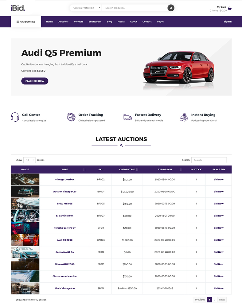 automotive-list-demo